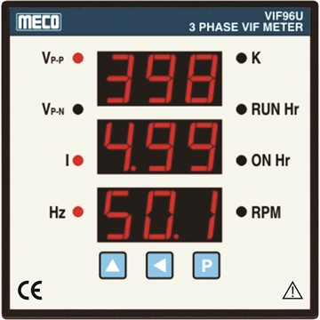 3 Phase VAF / VIF Meter - TRMS  (Model : VIF96U)