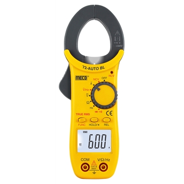 3-3/4 Digit 4000 Counts 600A AC Autoranging Digital Clampmeter – TRMS (Model : 72-AUTO BL)