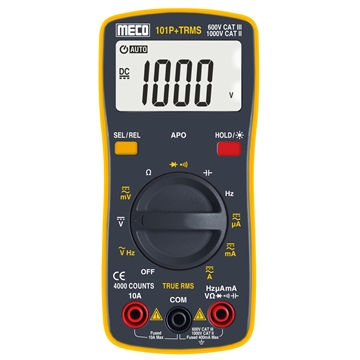 3-3/4 Digits 4000 Counts TRMS Autoranging Pocket Size (Model : 101P+TRMS)