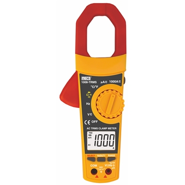 3-5/6 Digit 6000 Count 1000A AC TRMS Digital Clampmeter with Temperature & Frequency (Model : 1008-TRMS)