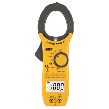 3-5/6 Digit 6000 Counts 1000A AC Auto / Manual Ranging Digital Clampmeter with Temperature & Frequency – TRMS (Model : 2520THz-AUTO BL)