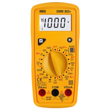 3½ Digit 2000 Counts Digital Multimeter (Model : DMM 603+)