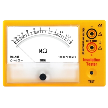 Analog Insulation Tester 1000V - 200M Ohms (Model : MC-906)