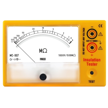 Analog Insulation Tester 1000V - 500M Ohms (Model : MC-907)