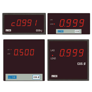 Digital Power Factor Meter (with Built-In Transducer)